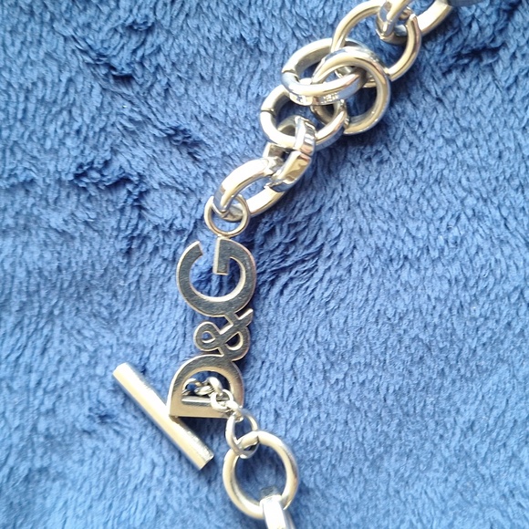 D&G Silver Necklace with Cross Pendant - Picture 3 of 5